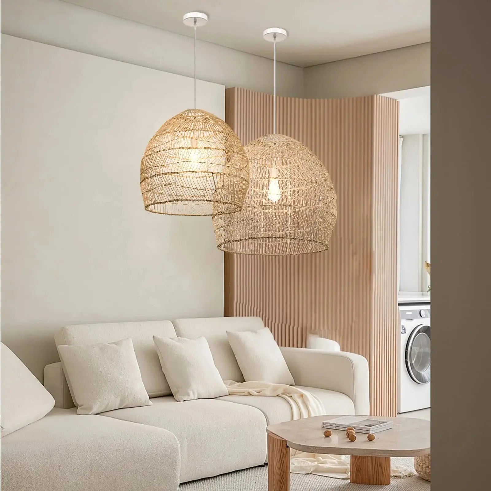 Woven light, natural texture